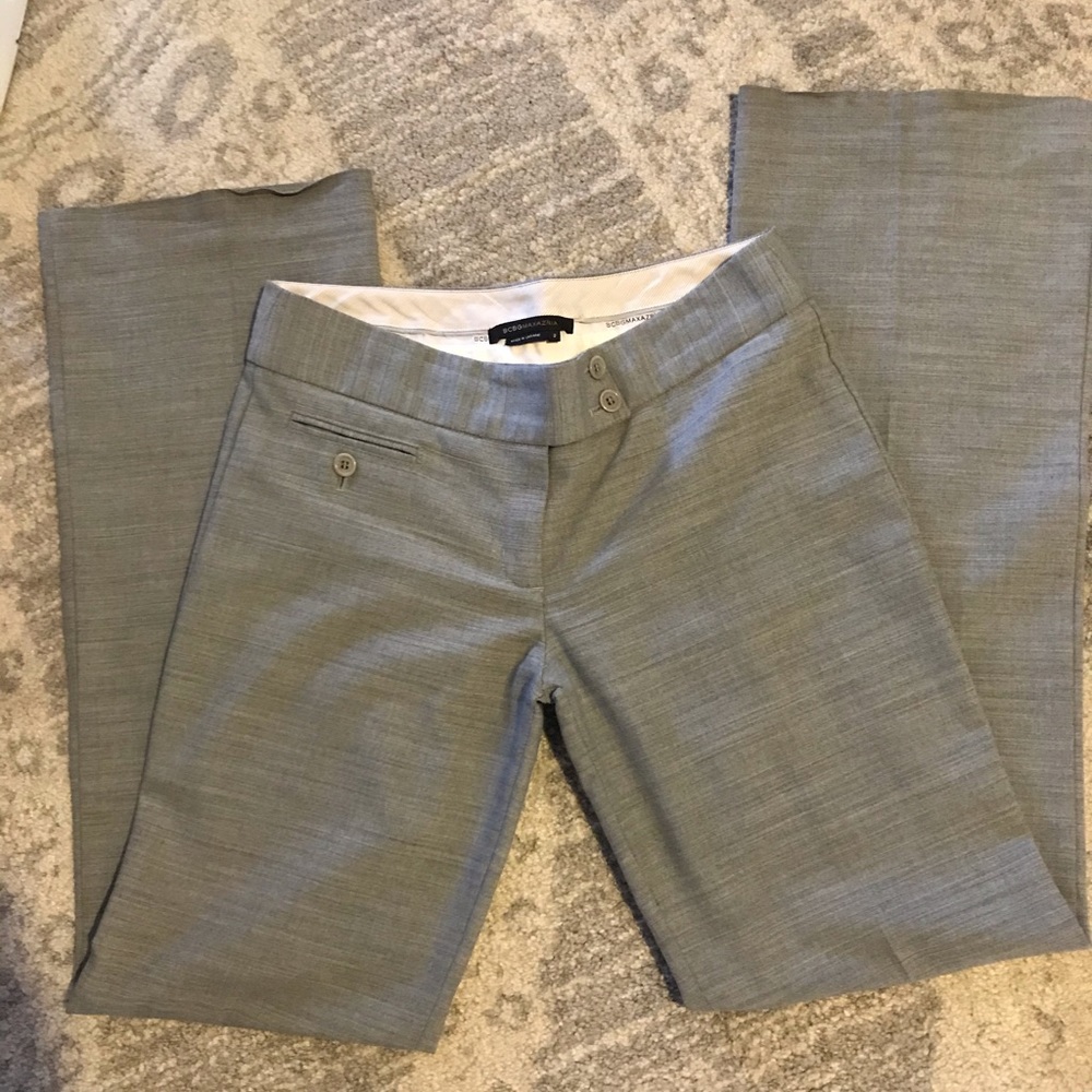 BCBG MAXAZRIA SZ 2 grey slacks